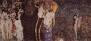 Gustav Klimt The Beethoven painting